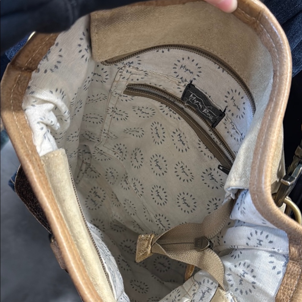 Unique Patchwork Leather And Fur Shoulder Bag - image 2